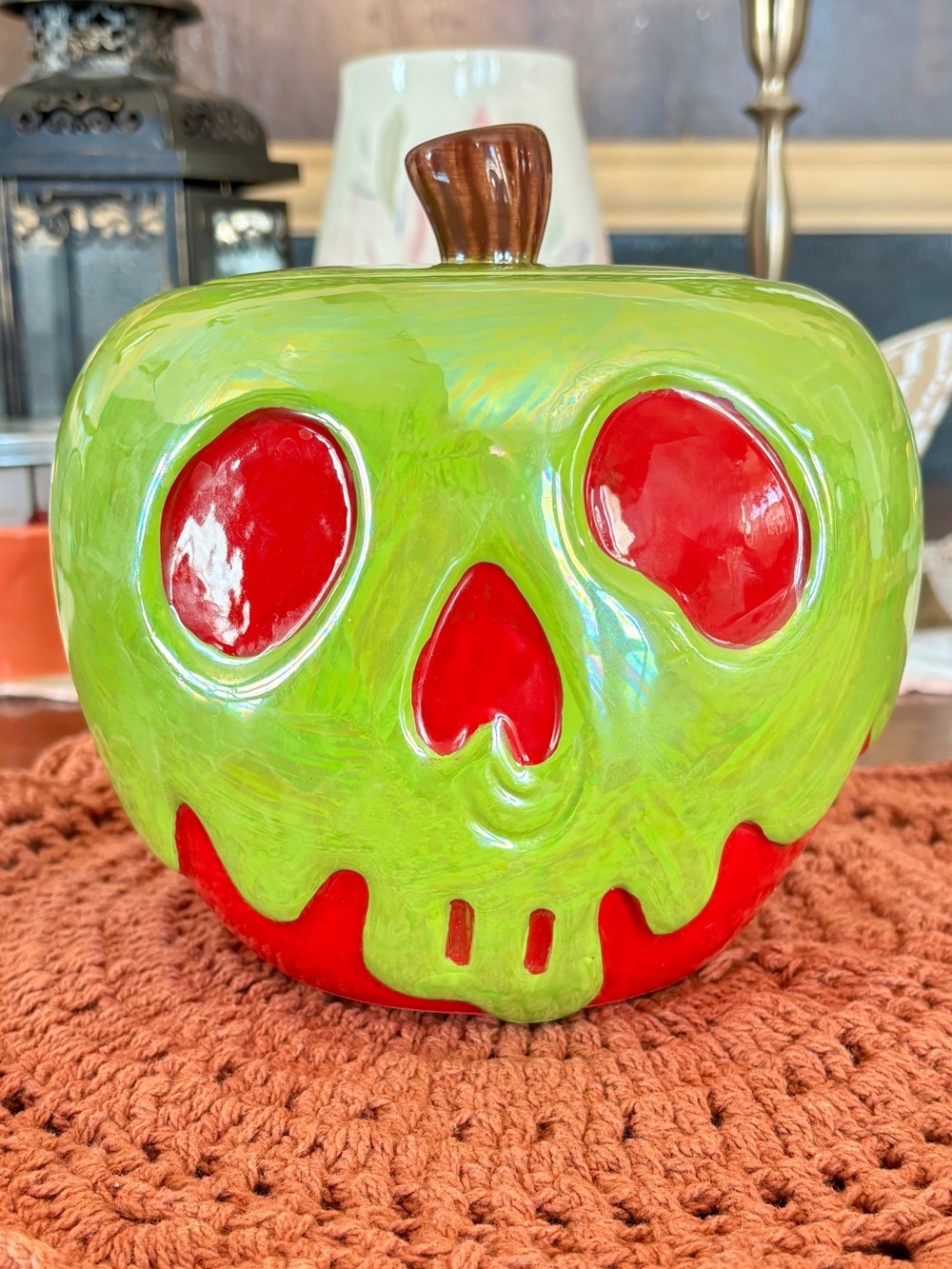 Disney Villians Snow Whites Poison Apple cookie jar